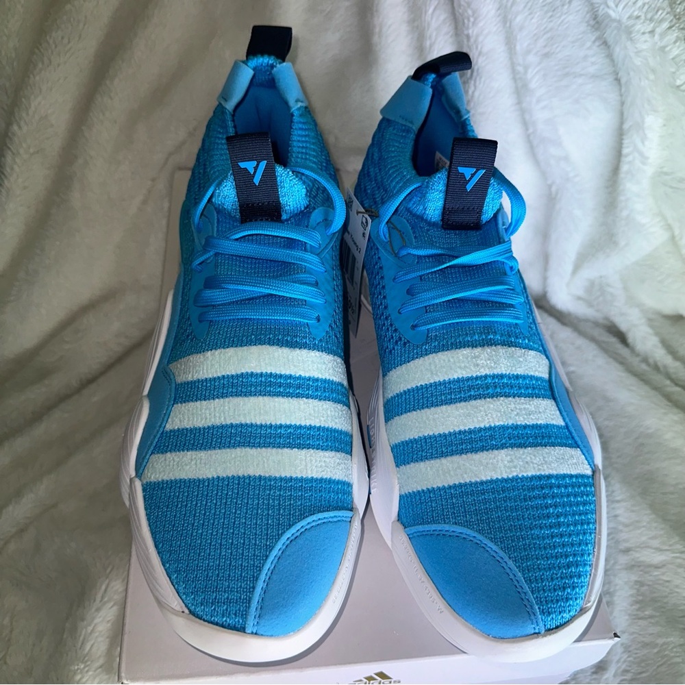 Adidas Trae Young 2 Ice Athletic Basketball Sneakers Sky Blue White UNC H06479 - Picture 8 of 15